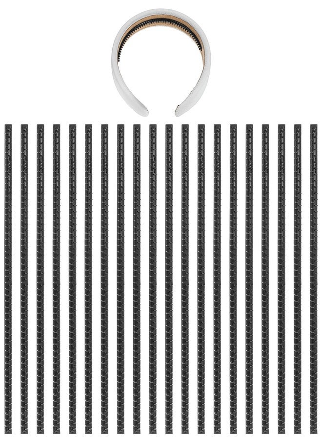 XLIUAX 20Pcs Headband Teeth Strip, Anti-Slip Hair Bands Teeth Comb Self-adhesive Headband Rubber Hair Hoop Tooth for Women Accessories Craft DIY - Image 1